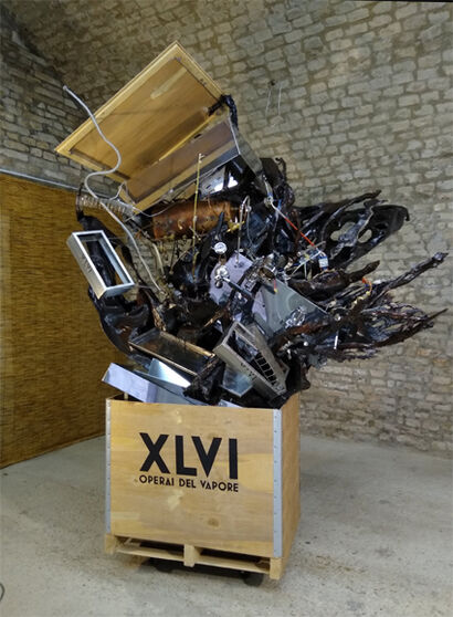 the power of the Brand - a Sculpture & Installation Artowrk by Alessandro Merlanti 